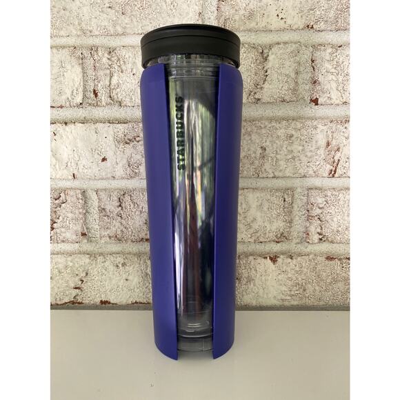 Starbucks 2014 Acrylic Purple and Clear Tumbler - Picture 1 of 6